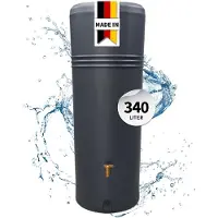 Graf 4rain AZURA 2in1 beplantbare regenton 340 Liter graphite grey incl. plantenschaal