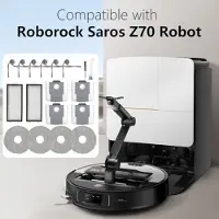 PromoHome 18-delig accessoireset Geschikt voor Roborock Saros Z70 - Vervangende onderdelen set inclusief HEPA-filters, zijborstels, microvezel doekjes, stofzakken en reinigingsgereedschap