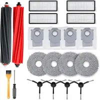 PromoHome 20-delige accessoire set voor Roborock P10S Pro/P10 Pro Plus/V20 & Orevo Master/Orevo Slim – 2 hoofdborstels, 4 stofzuigzakken, 4
