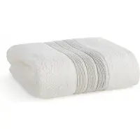Eurofirany Zachte Katoenen Badhanddoek 70x140 cm Crème met Streepjes