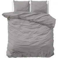Primaviera Deluxe Dekbedovertrek Satin Grey Katoensatijn-200 x 200 / 220 cm | 2-Persoons