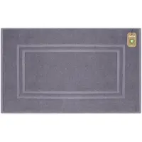 Lavea 1 Badmat 50x80 cm – antislip en wasbaar van 100% biologisch katoen – absorberend en duurzaam – ideaal voor badkamer en douche – Lichtgrijs