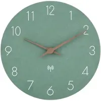 PromoHome Functionele wandklok - Stil en goed leesbaar, 30 cm, groen