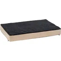Dripio Traagschuim hondenmatras, 50x80 cm, beige/antraciet