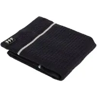 Tendance Serviette invité 30 x 50 cm 100 % coton nid d'abeille noir
