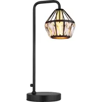 Globo Lighting tafellamp, metaal, mat zwart, 1x E14