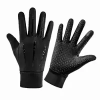 Famanu – Winter fietshandschoenen voor dames en heren, winddicht en fleece gevoerd, met tactiele vingers
