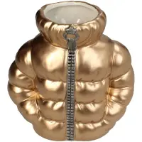 Kersten vaas dolomiet ski jas 17.5x9.5x17.5cm goud