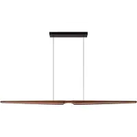 Lucide HALMSTAD - Hanglamp - LED Dimbaar - CCT - 1x28W 2200K/4000K - Donkere Houtlook - Vibes - Japandi