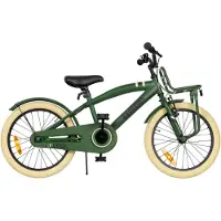 Aventuri 2Cool 3.0 jongensfiets, 18 inch, kinderfiets voor kinderen van 5 tot 7 jaar, lengte 110-125 cm, met standaard, groen