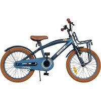 Aventuri 2Cool 3.0 jongensfiets, 18 inch, kinderfiets voor kinderen van 5 tot 7 jaar, lengte 110-125 cm, met standaard, blauw