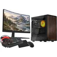 VIST Gaming PC, Ryzen 5 5500, RX 7600, 32GB RAM, SSD 1TB, Wi-Fi 6, Bluetooth 5.3, 24-inch LCD-scherm, Windows 11 Pro