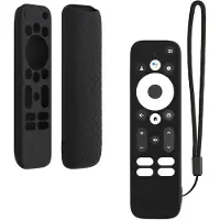 Kwmobile hoes geschikt voor MECOOL KD3 android TV stick - Siliconen anti-slip hoes voor afstandsbediening in zwart