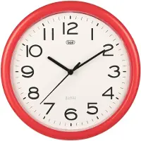 Trevi OM3301, Wandklok, Rond, Rood, Wit, AA-batterijen, 25 cm