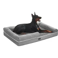 Feandrea orthopedisch hondenbed, 120x85 cm, grijs