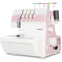 Medion MD 19169, Wit, Naaimachine met overlockfunctie, Afwerking, Stikken, 4 steken, 4 mm, Knopen, Draaiknop