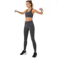 USA Pro Naadloze leggings met hoge taille voor dames (Houtskool)