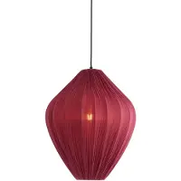 Light & Living Hanglamp Verita Ø 47cm - bordeaux kap
