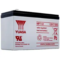 Yuasa NP7-12 VRLA AGM Loodaccu (12 V 7 Ah, F1 terminal)