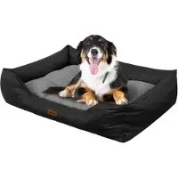 Merkloos Verhoogd Hondenbed Grafiet XL 114 x 84 cm
