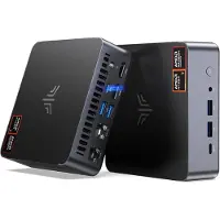 NiPoGi AM21 Mini PC met Windows 11 Pro,AMD Ryzen 7 8745HS (tot to 4.9 GHz), 16GB DDR5 512GB SSD Windows 11 pro Micro Desktop Computer for Office/Home/Business