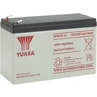 Yuasa NPW45-12 VRLA AGM Loodaccu (12 V 7.5 Ah, F2 terminal)