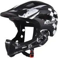 Merkloos Fietshelm - Kinderen - 52 tot 56 cm - Afneembare kinbescherming - 2-in-1