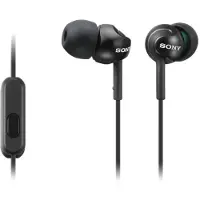 Sony MDR-EX110APB In-ear hoofdtelefoon, jackaansluiting. Inclusief: 16 Ohm, zwart