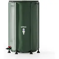 Merkloos Regenton - Opvouwbaar - 250 liter - PVC met deksel - Ø 60 x 88 cm
