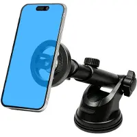 Mobigear MagSafe Telefoonhouder auto Zuignap / Dashboard Magnetisch Universeel - Zwart
