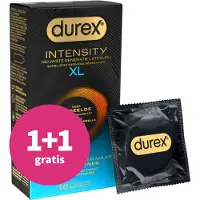 Durex 1+1 gratis: Condooms Intensity XL 10 stuks