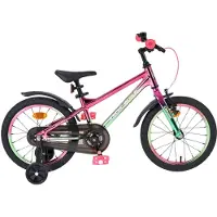 Volare Chrome Kinderfiets - Meisjes - 16 inch - Roze Groen