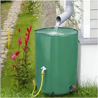 WAN Regenwater Opvangbak - Waterzak Tuin - Water Besparen - Opvouwbaar Milieuvriendelijk - 100 Liter - Groen