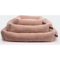 Trimmi Teddy mand rosé - Hondenkussen - Teddy bed - Hondenbed - Honden mand - Honden bank - Hondenmanden - Honden bed - Wasbaar - Maat S