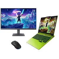Lenovo LOQ 15 + LOQ 27Q 10 Monitor & Legion M220 RGB Mouse AMD Ryzen 7 250-processor 3,30 GHz tot 5,10 GHz, Windows 11 Home 64, 512 GB SSD M.2 2242 PCIe Gen4 QLC - LOQVISNL3