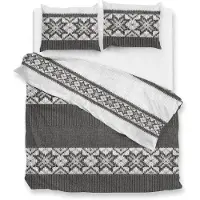 Zohome Zo Home Dekbedovertrek Flanel Anika - grey 260x200/220cm