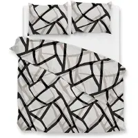 Heckett & Lane Zo Home Dekbedovertrek Flanel Serena - grey 260x200/220cm