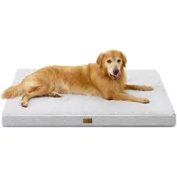 Dripio Orthopedisch hondenbed XXL, 137x111x10 cm, grijs, wasbaar