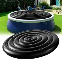 Merkloos Whirlpoolafdekking opblaasbaar - Rond - 165 cm - Zwart
