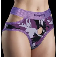 Lovetoy - Ingen - Violet Strap-on Slipje - Maat M/L - Paars