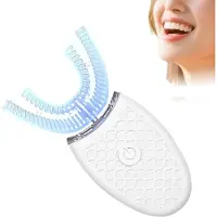 PolkaHome Elektrische U-Vormige Tandenborstel voor Volwassenen – 360° Reiniging – Zachte Siliconen Borstelkop – USB Oplaadbaar – Waterdicht