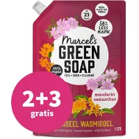 Marcel's Green Soap 2+3 Gratis2+3 Gratis: Wasmiddel Mandarin & Osmanthus Navulling 1000 Ml