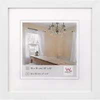 Walther design Peppers - Houten lijst - Fotoformaat 15x15 cm - Polair Wit