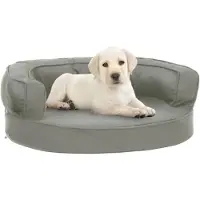 Merkloos Grijs Hondenbed met Antislip en Ergonomisch Ontwerp 60 x 42 cm
