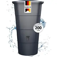 Garantia IBIZA regenton hoekig 200 L graphite grey incl. deksel en kraan