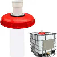 Merkloos 180° IBC Tank Deksel met Wasbare Nylon Filter voor 1000L Regenwatertank