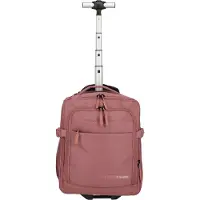 Travelite KICK OFF rugtas met trolleyfunctie, kleur: roze