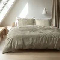 Sleeptime Elegance Dekbedovertrek Katoen Flanel - Washed Cotton Taupe