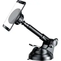 Mobigear Telefoonhouder Auto Dashboard | Telescope Magnetisch Verstelbaar Universeel Zwart