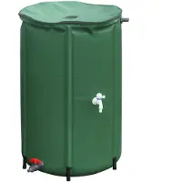 Merkloos Regenton opvouwbaar - 250 liter - Kunststof - Groen